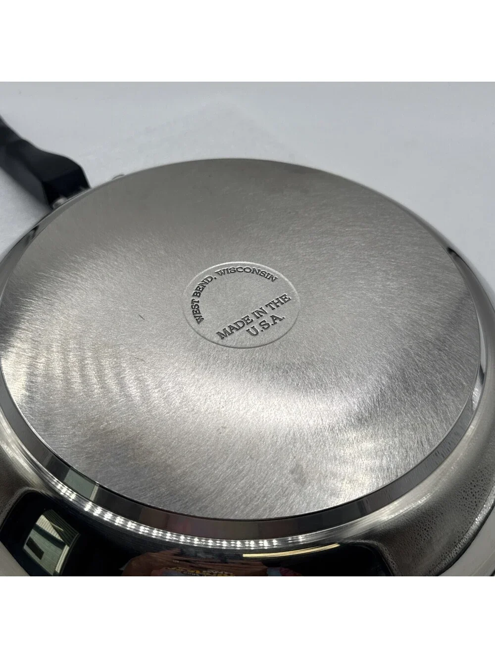 Vintage West Bend Kitchen Craft Stainless 11” Sauté Frying Pan Skillet Unused